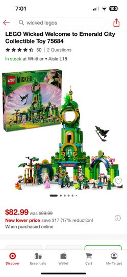 Lego Wicked Set Emerald City