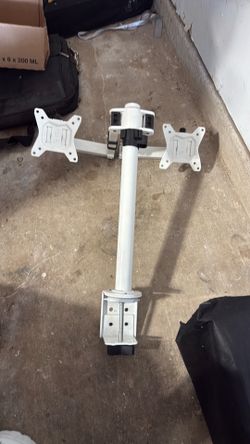 Dual monitor desk stand