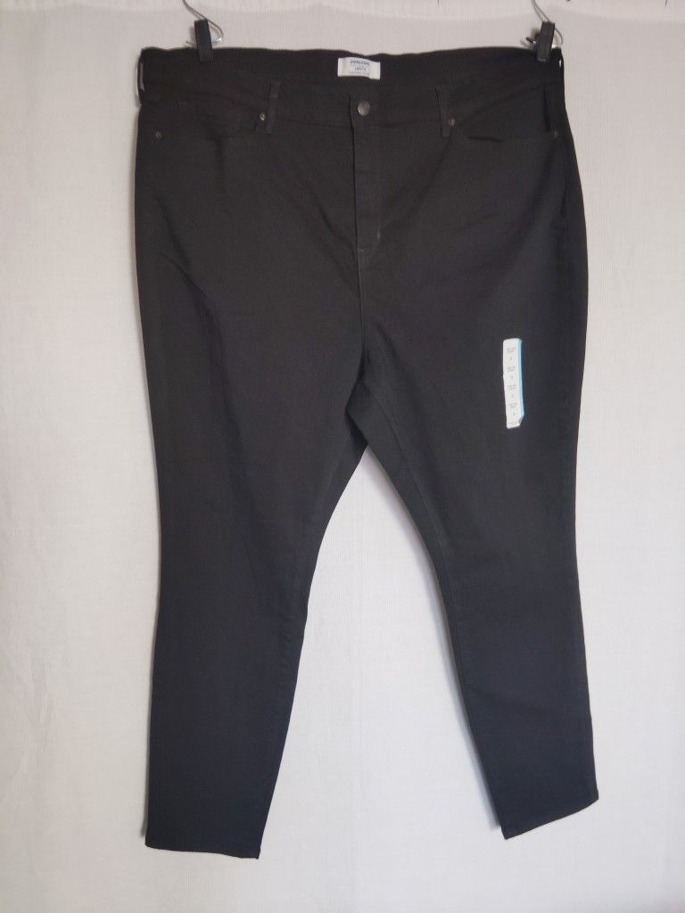 Denizen by Levi's Women's Black Jeans High Rise Skinny Leg Stretch Size 24W