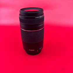 Canon EF 75-300mm f/4-5.6 III Telephoto Zoom Lens - TESTED WORKING