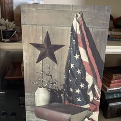 God & Country Canvas Art