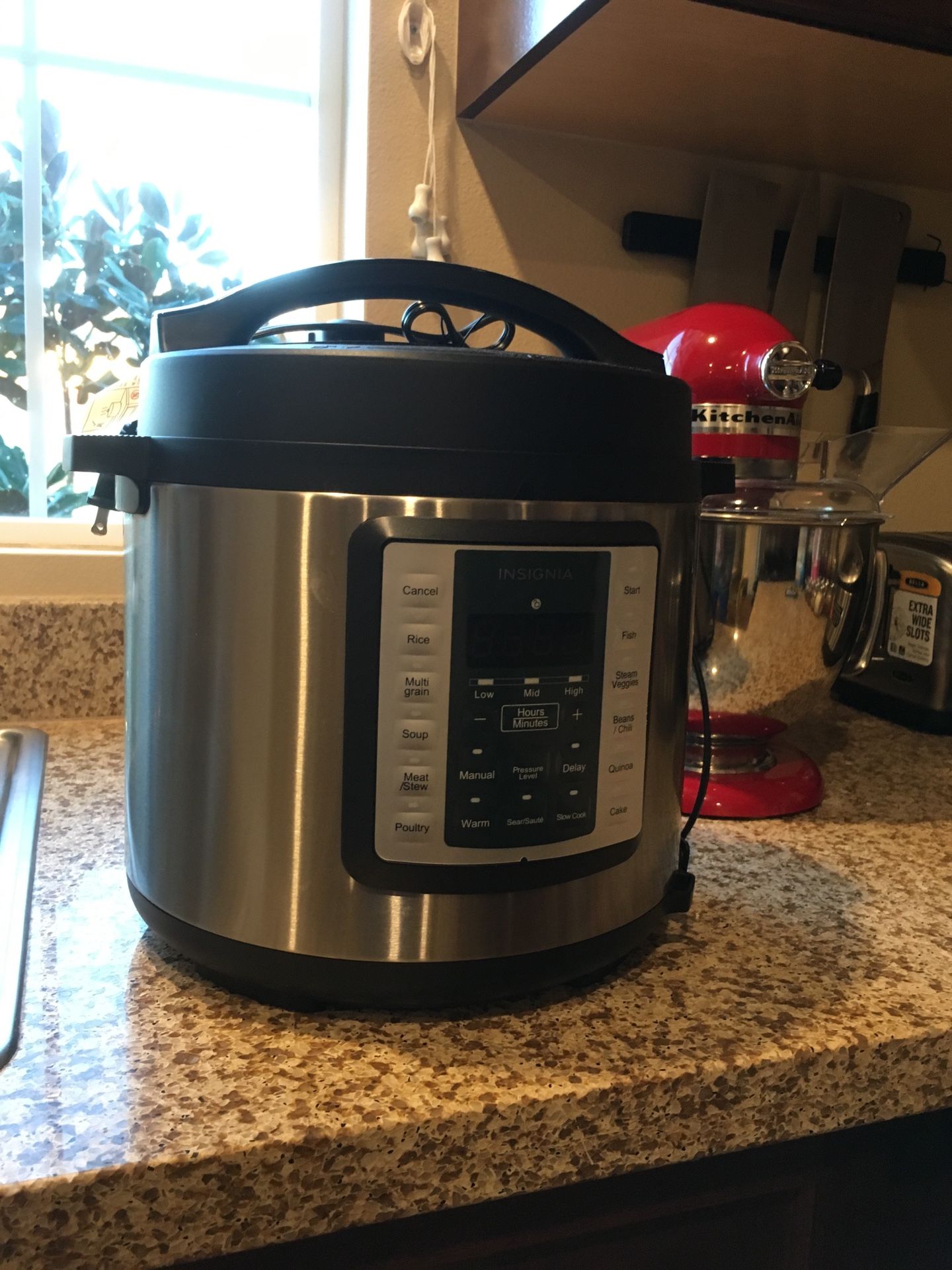 Insignia™ - 6-Quart Multi-Function Pressure Cooker - Stainless Steel