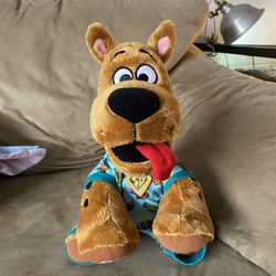Build a Bear Workshop Scooby Doo Plush Stuffed Animal 14" Sounds pjs collar