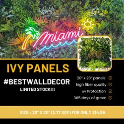 Ivy Panels Bestwallsdecor 20”x20”