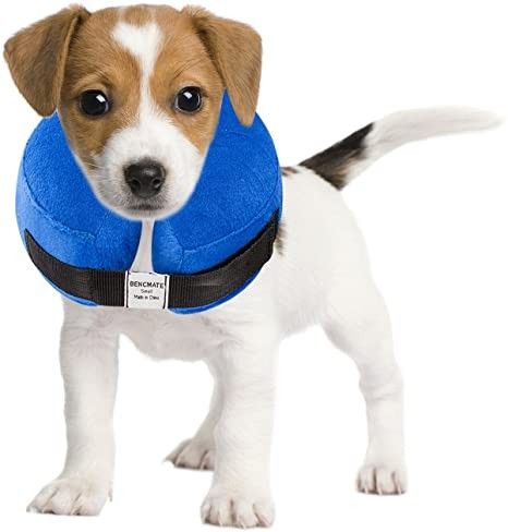 Protective Inflatable Collar for Dogs and Cats - Soft Pet Recovery Collar Does Not Block Vision E-Collar, X SMALL