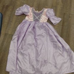 Disney Rapunzel Dress Up Pretend Play Dress Size 5-7