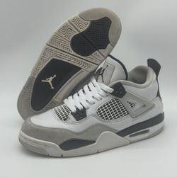 Nike Air Jordan 4 Retro GS Military Black 408452-111 Youth Size 5.5 (Men’s 5.5Y) 