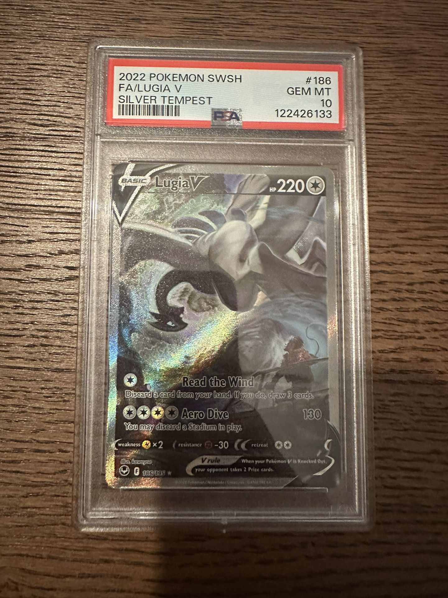 PSA 10 LUGIA V #186 