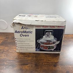 Vintage Aroma Aeromatic Oven AST-850 Turbo Used in Box Fryer Grill Air