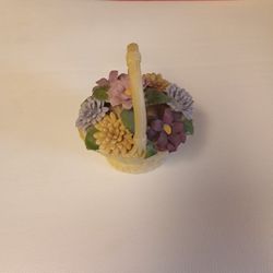 Porcelain Flower Basket