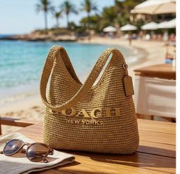 Coach 28 straw  Brooklyn Bag  - New !
