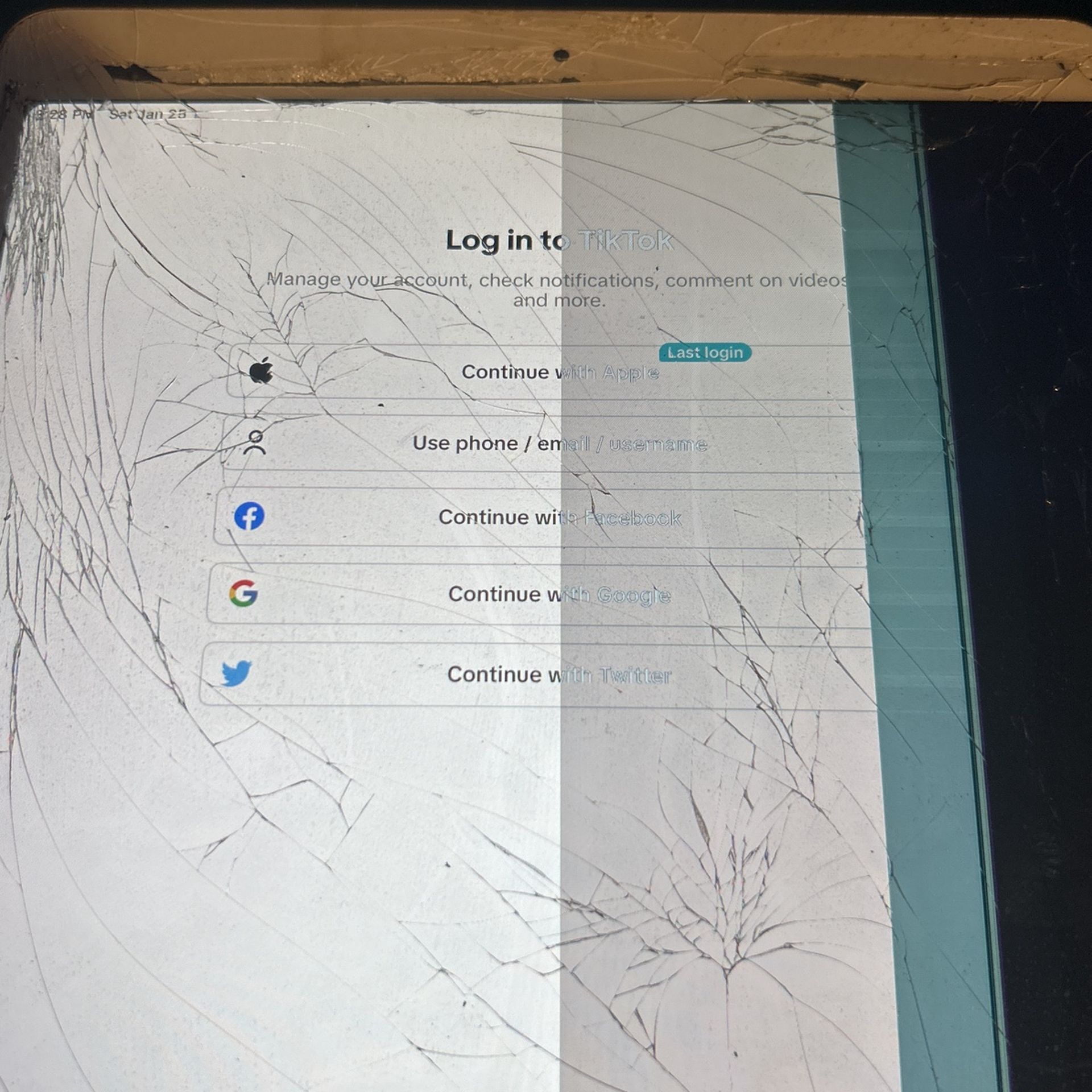 iPad With Tic Tok