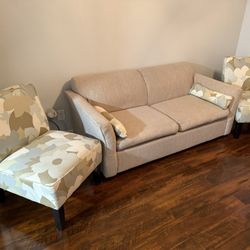 Love Seat And Two Side Chairs 