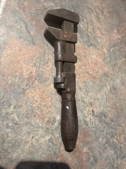 Antique Adjustable Wrench Robinson Patent On June 16th 1885