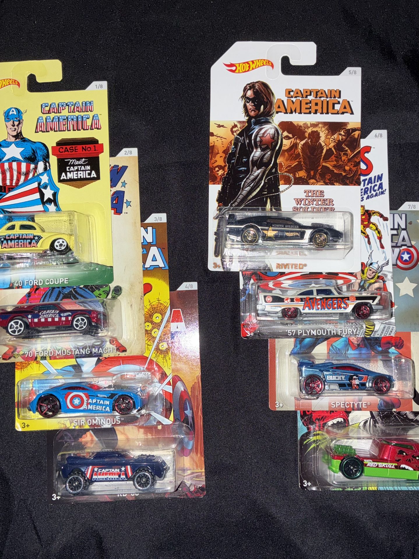 Complete Captain America Set Hotwheel