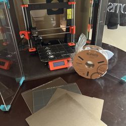 Prusa MK3s+ 3D Printer + Enclosure And 4 Build Plates 