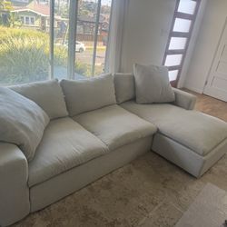 Living spaces Stone Grey Couch 