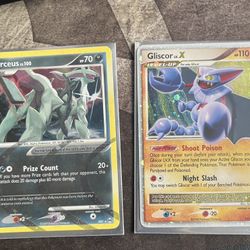 Pokemon Card Lot (gliscor Lvl X, Arceus Secret Rare, Scyther Jungle