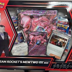 Pokémon TCG Team Rocket's Mewtwo ex Box