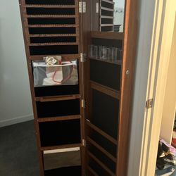 JEWELRY CABINET  WITH MIRROR
