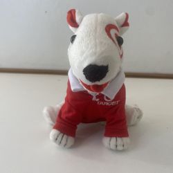 Target Mascot Dog Bullseye Employee Uniform 7" Red/white Polo Shirt Plush 2007