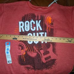 Rock Out! Hanes EcoSmart Soft Sweatshirt, Size XXL, Red, NWT