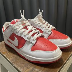 Nike Dunk Low (championship Red)size 9.5