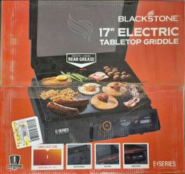 New Blackstone 17" Electric Table TOP GRIDDLE New Blackstone 17" Electric Table TOP GRIDDLE