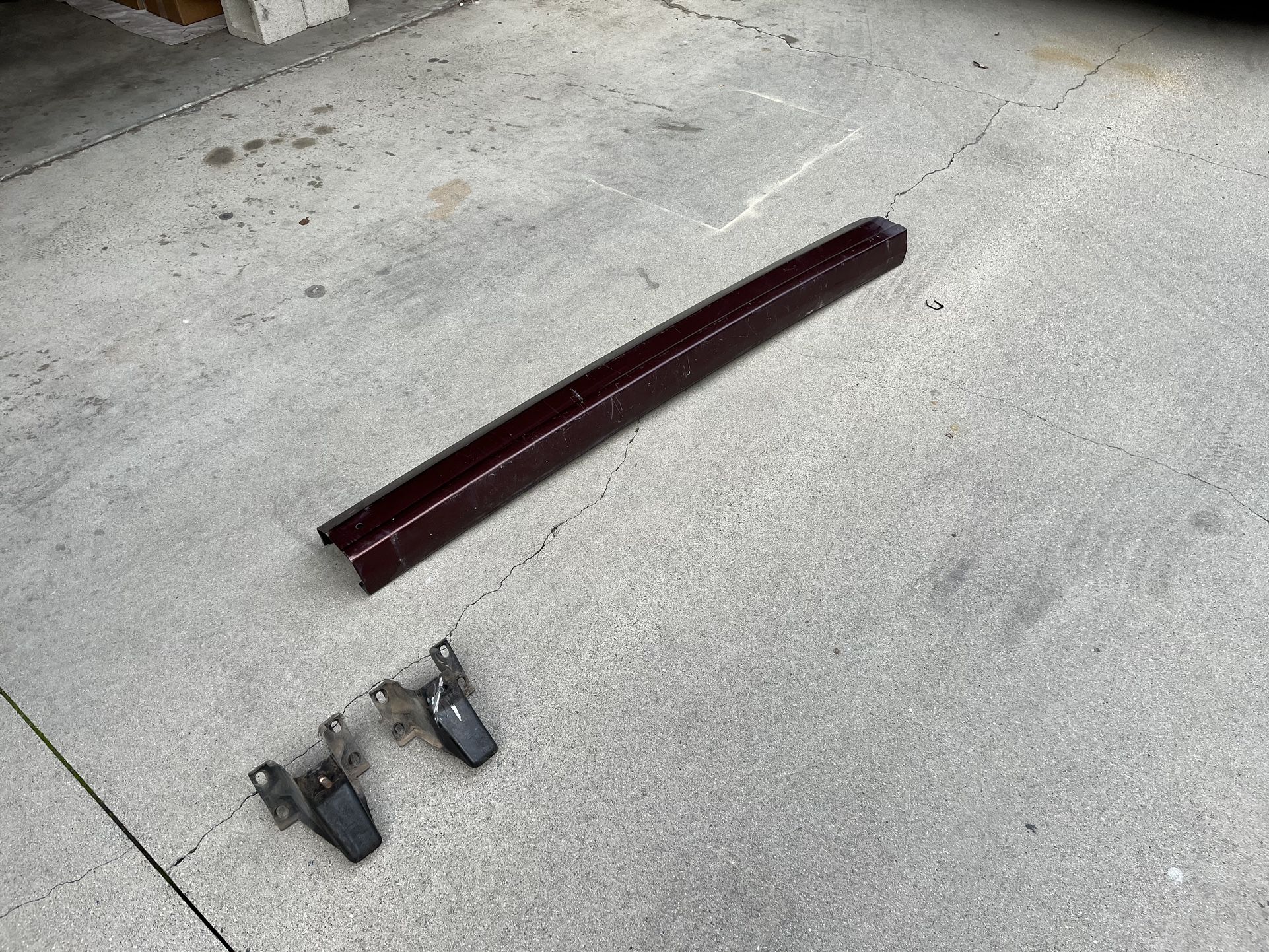 Steel Rear Bumper in Maroon for 97-01 Jeep Cherokee XJ