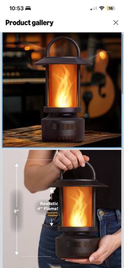 FoxFlame Flame Effect Lantern Speaker
