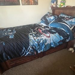 Bed Frame With Mattress 