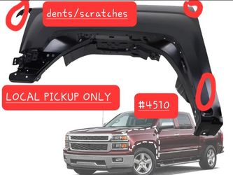 ➿️ Steel Front Fender Fit for 2014-2018 Chevy Silverado 1500, Left Side, Dented #4510