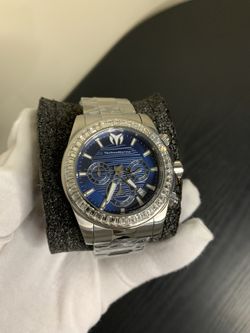TechnoMarine Manta Ray Men’s Watch 42mm – Blue Dial, Stainless Steel