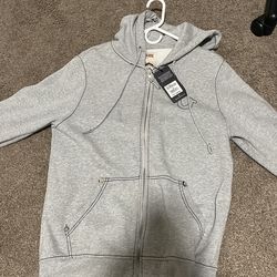 Grey True Religion Zip Up
