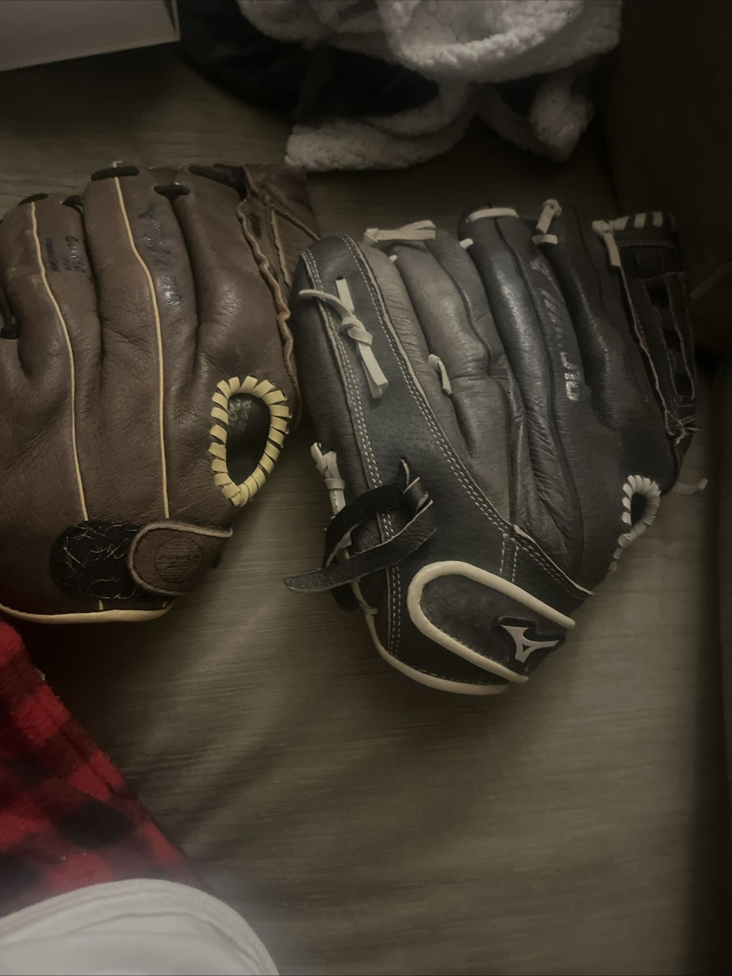 Baseball Gloves And Bat
