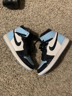Jordan 1 Unc Patent Blue Chill Size 8 Mens 9.5W