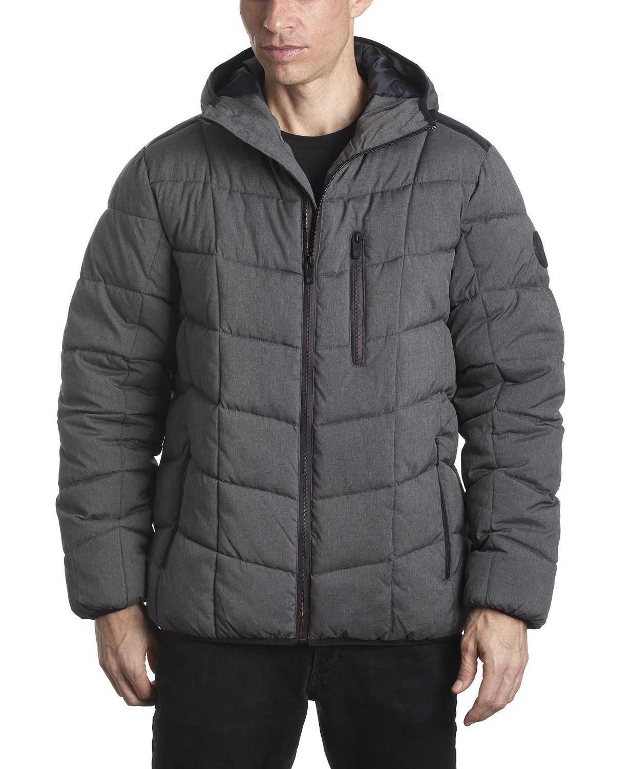 Perry Ellis - Men's Outerwear Men's Quilted Puffer Jacket