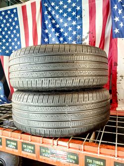✅  245/50R19 PIRELLI CINTURATTO P7 RSC ALL SEASON RUN FLAT 2 NICE USED TIRES 245 50 19