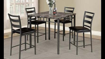 Brand New Dining Set with 4 Pub Chairs!