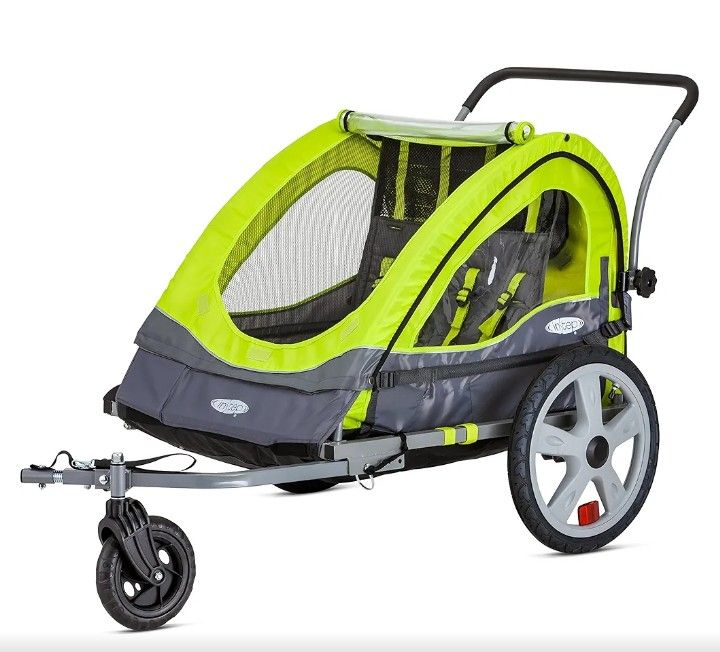InStep Quick N Ez Double Bike Trailer with Stroller Kit