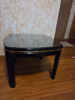 Sturdy black coffee table