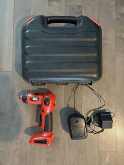 Black & Decker 12V Swivel Cordless Drill / Screwdriver with Case & Charger