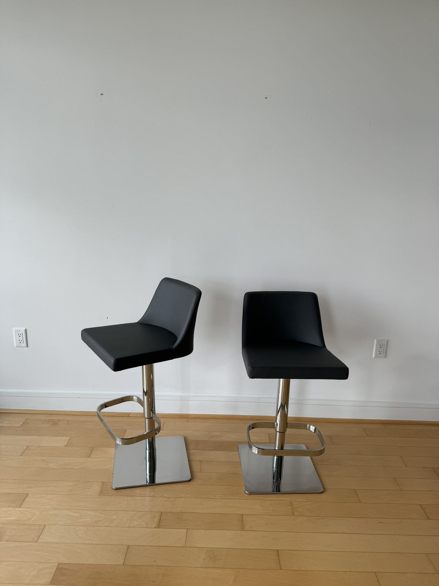 Two Adjustable Height Bar Stools $120 