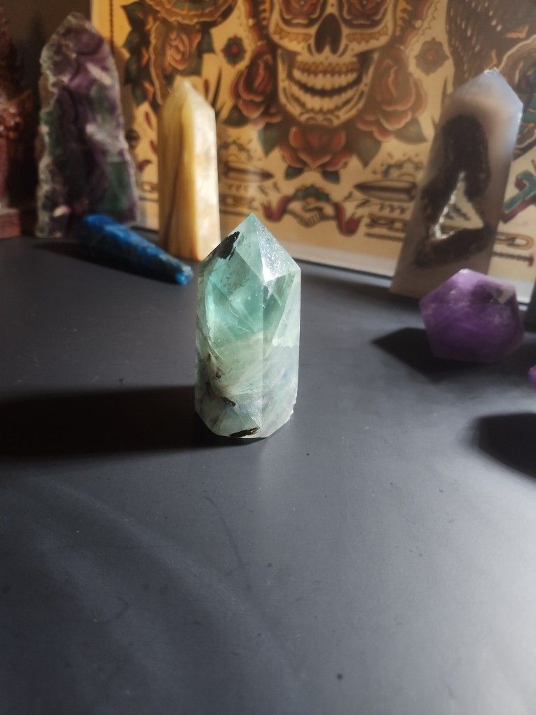 Stout Flourite Crystal Tower / Shorty 5 In 