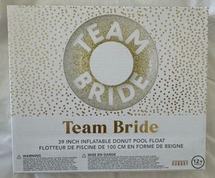 New in box Team Bride Pool Float