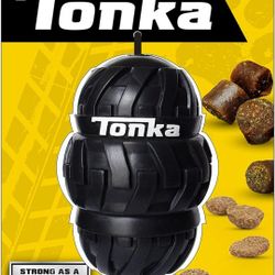 Tonka Tri-Stack Tread Feeder Dog Toy 4 Inches