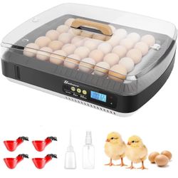 Sailnovo Egg Incubators for Hatching 35-56 Egg Incubator w/Automatic Egg Turning