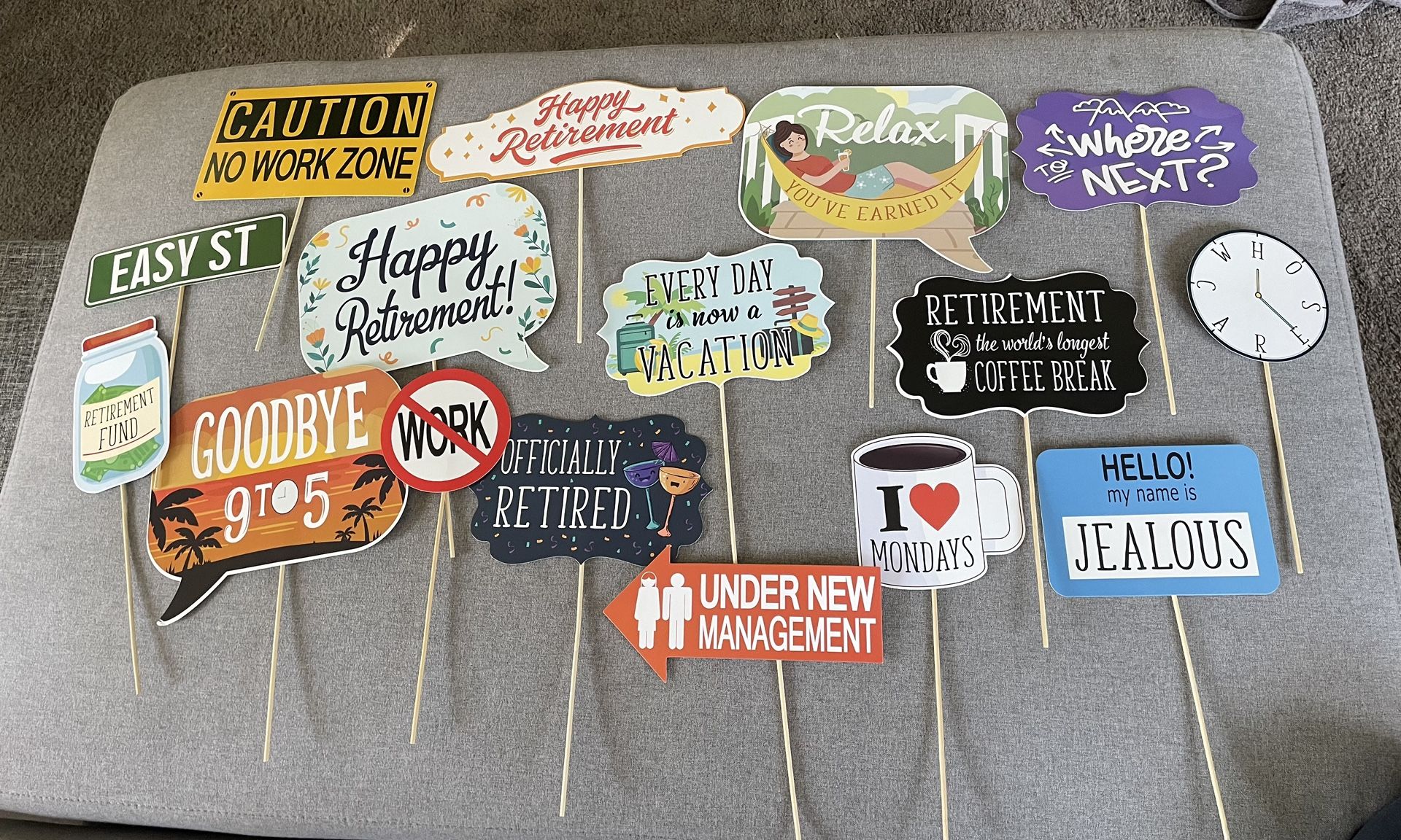 Retirement Party Photo Booth Props