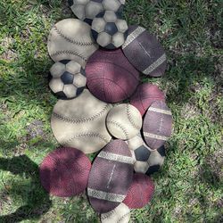 Metal wall art- Sports theme 