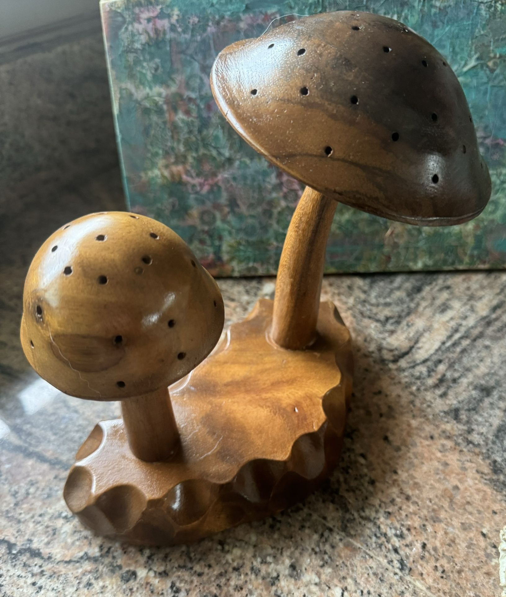 Vintage Mushroom Toothpick Holder 